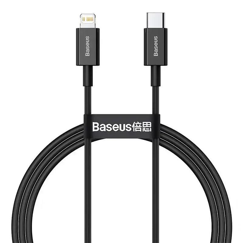 Baseus Superior Series USB-C - Lightning Kabel, PD, 20W, 1m - Svart - Action King