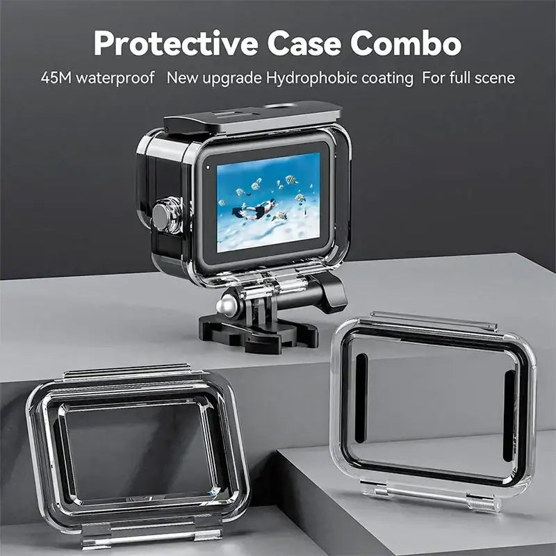 Telesin Vattentätt skal med dubbla bakdörrar till GoPro Hero13/12/11/10/9 Black - Action King