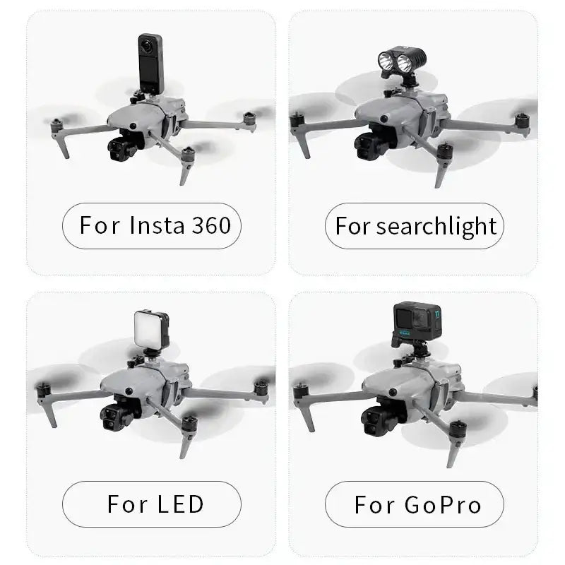 Fäste / hållare för kamera / tillbehör till DJI Air 3 / Air 3S - Multifunktion - Action King