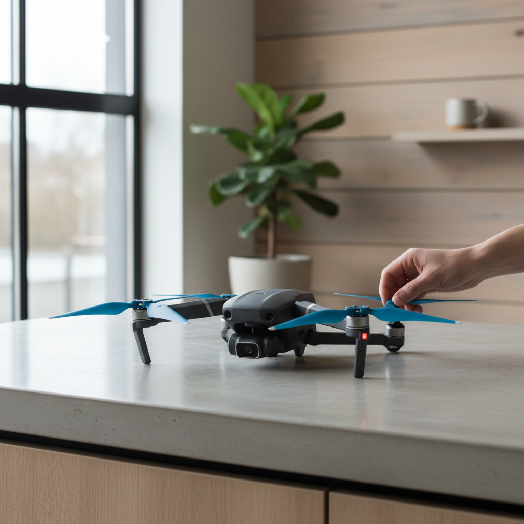 Master Airscrew - DJI Avata 4-Blade Upgrade Propellers - 4-Blad Propeller till DJI Avata - Blå - Kit 4-Pack (Minimalistisk)