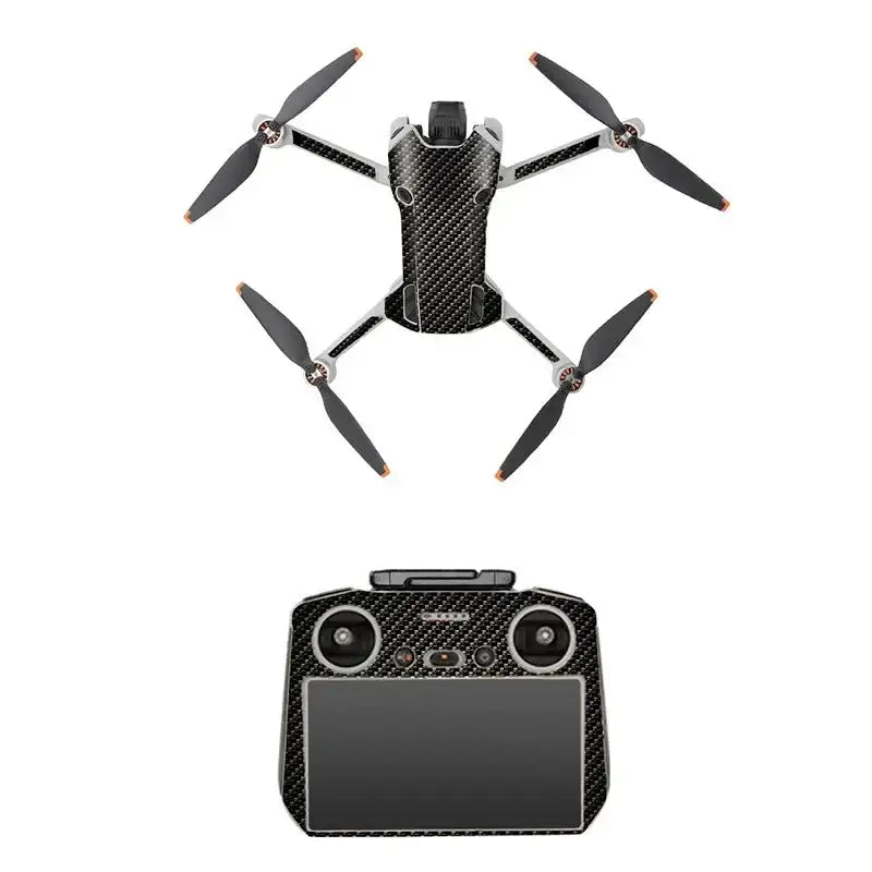 Klistermärke / Skin till DJI Mini 4 Pro + RC 2 - Svart - Action King