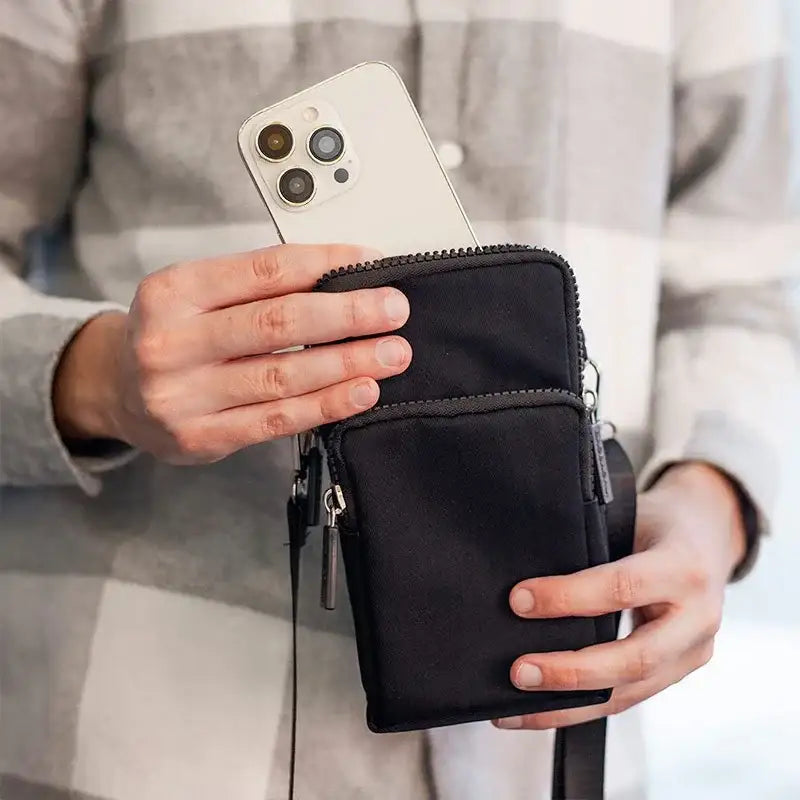 Väska för mobil - Axelrem - Svart - Action King