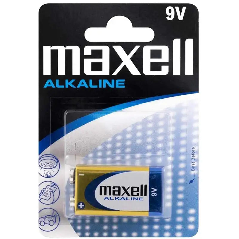 Maxell Alkaline 9V Long Life, 6LR61 - Alkaliskt Batteri, 9V - Action King