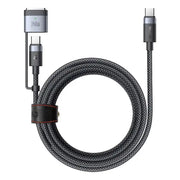 Mcdodo 2 in 1 USB-C till USB-C + Magsafe 3, CA-7131 Kabel, PD 240W, 48V/5A, 2m - Svart - Action King