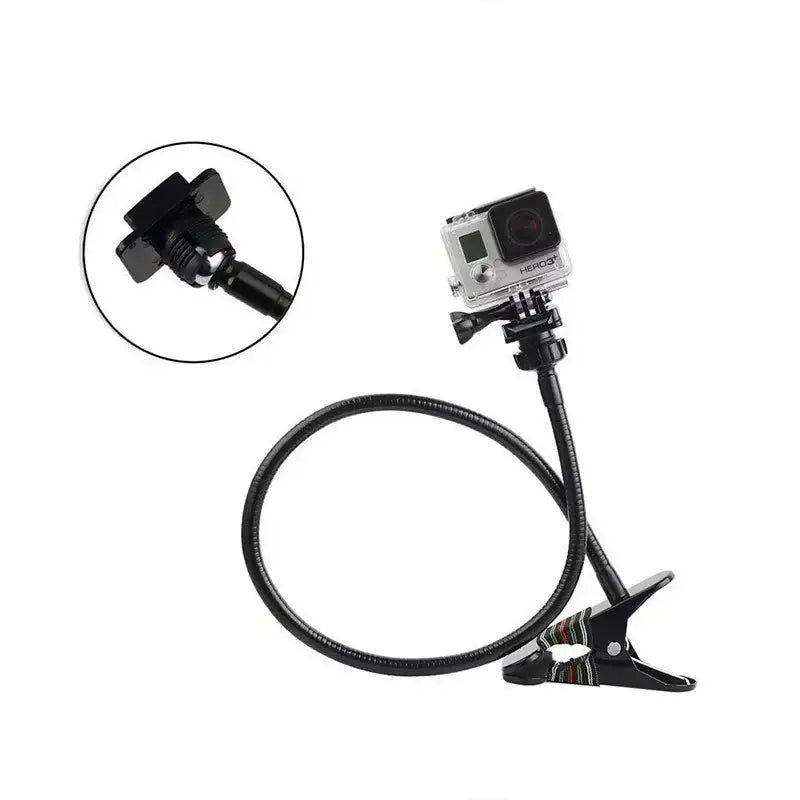 Böjbart svanhalsstativ med klämma - Metall - Action King