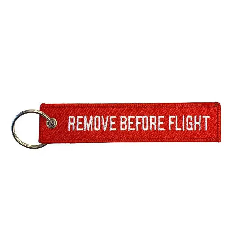 Nyckelband - REMOVE BEFORE FLIGHT - Röd/Vit - Action King