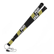 Nyckelband / Nackrem - PILOT IIII - Svart - Action King