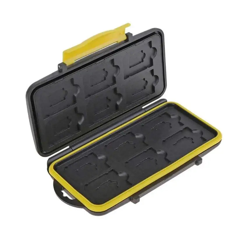 Förvaringsväska för minneskort 12i1 - Vattentät - Svart - Action King