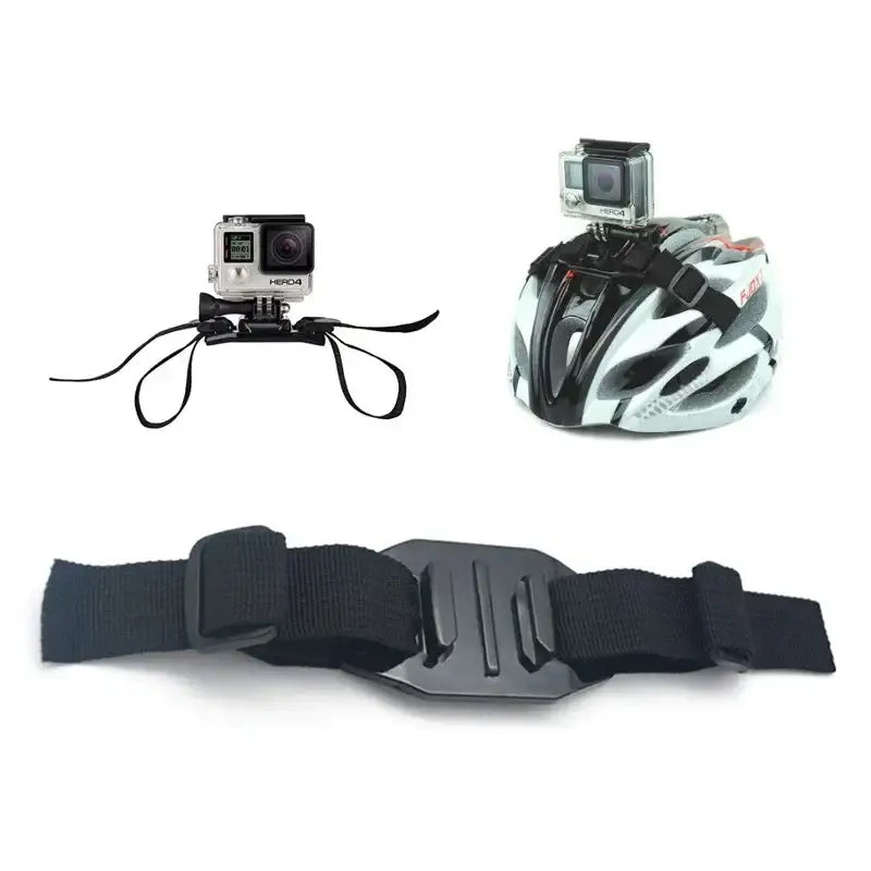 GoPro-snabbfäste med spännband för hjälm - Action King