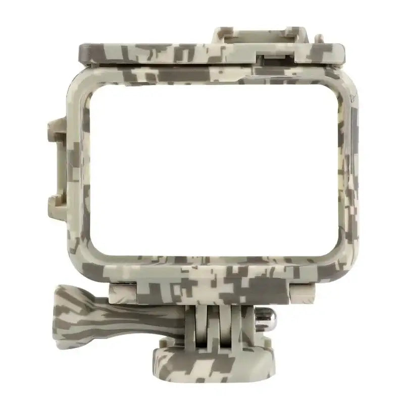 Skyddsram med tillbehörshållare Cold Shoe till GoPro Hero12/11/10/9 Black - Kamouflage - Sand - Action King