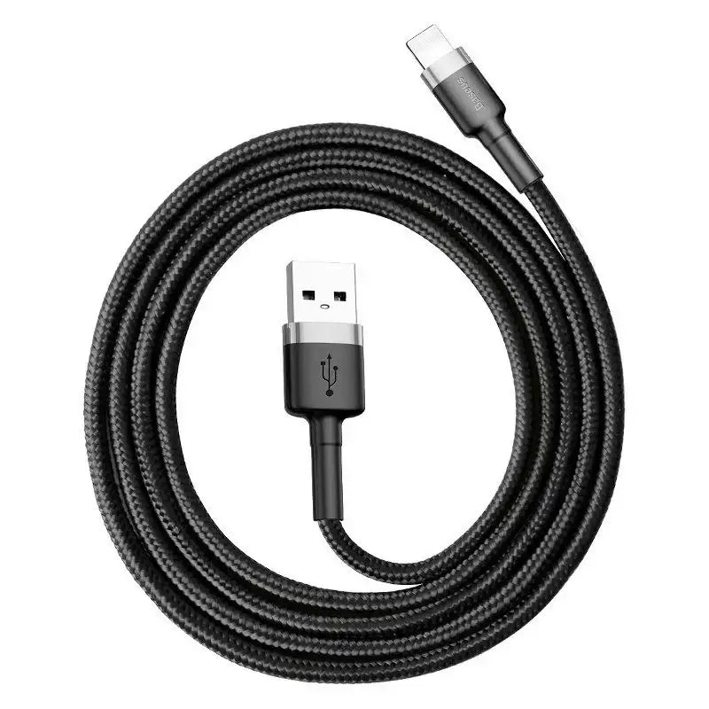 Baseus Cafule USB-A - Lightning Kabel, 2.4A, 0.5m - Svart - Action King