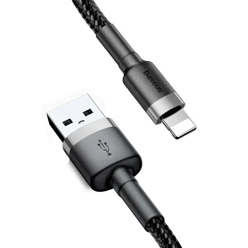 Baseus Cafule USB-A - Lightning Kabel, 2.4A, 0.5m - Svart - Action King