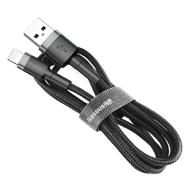 Baseus Cafule USB-A - Lightning Kabel, 2.4A, 0.5m - Svart - Action King