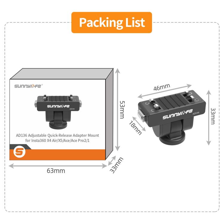 Sunnylife snabbfäste - Sunnylife Magnetiskt Snabbfäste för Kamera