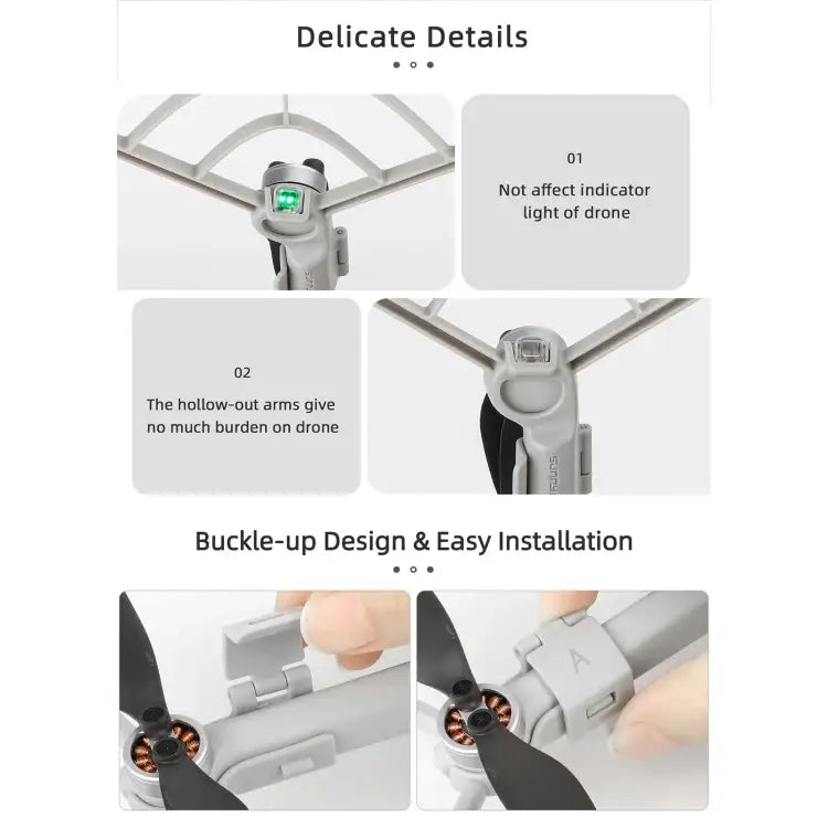 For DJI Mini 4 Pro Sunnylife N4P-KC712 Drone Propeller Protective Guard Anti-collision Ring - Action King