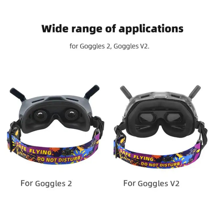 BRDRC Colorful Graffiti Headband Fixed Strap For DJI Aavta Goggles 2 / FPV Goggles V2 - Action King