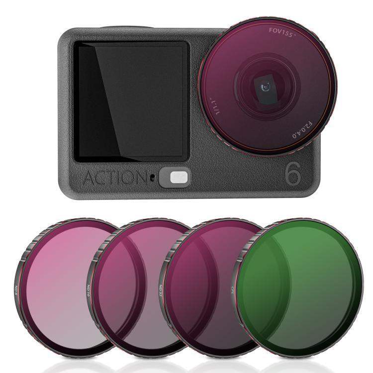 DJI Osmo Action 6 STARTRC 4 – STARTRC 4-in-1 Filterkit für DJI Osmo