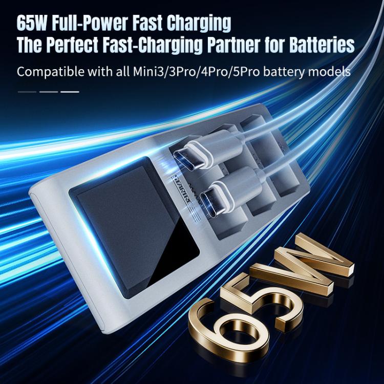 DJI Mini 5 Pro / Mini 4 / Mini - Trippel Batteriladdare för DJI Mini