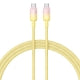 Baseus Discolor Series 100W USB-C / Type-C to USB-C / Type-C Fast Charging Cable, Cable Length:1m(Yellow)