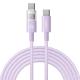 Baseus Display 100W Type-C to Type-C Fast Charging Cable, Length:2m(Purple)