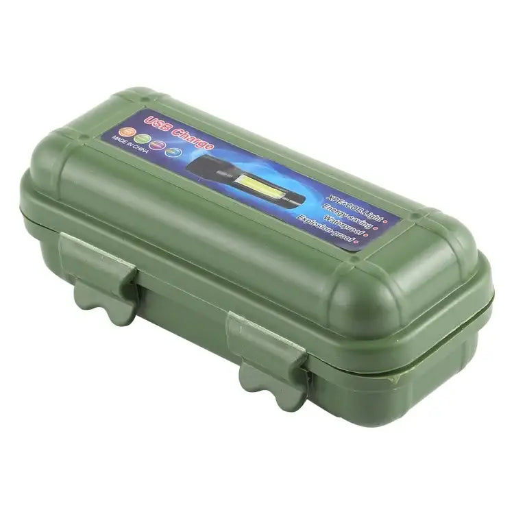 A1 USB ficklampa med fast fokus och 3 ljuslägen – kompakt och laddningsbar.