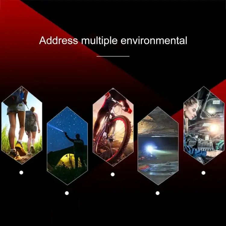 A1 USB-Taschenlampe mit festem Fokus und 3 Leuchtmodi