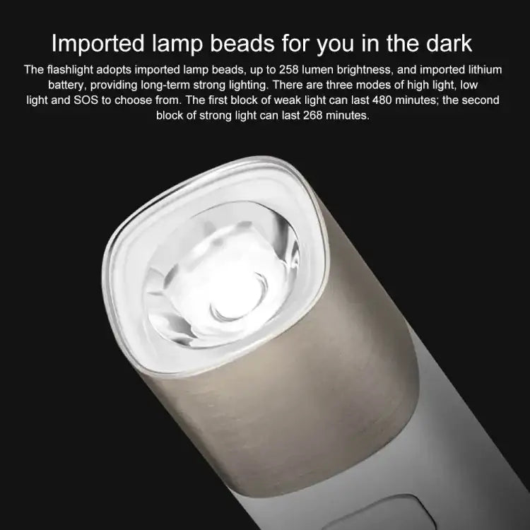Original Xiaomi Youpin SOLOVE LED ficklampa – uppladdningsbar, bra kvalitet. Köp din Xiaomi ficklampa här!
