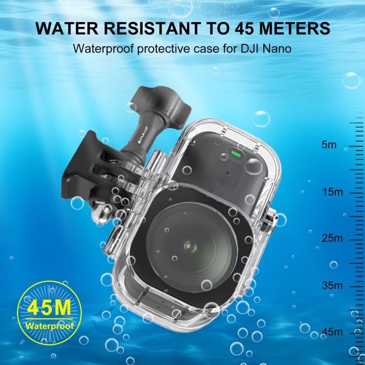 Vattentätt skal DJI Osmo för Osmo Nano kamera – skyddar mot vatten och damm vid undervattensfotografering.