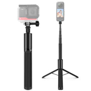 PULUZ 1.22m utdragbar selfiepinne för Insta360, fungerar som osynlig stav för 360-kameror.