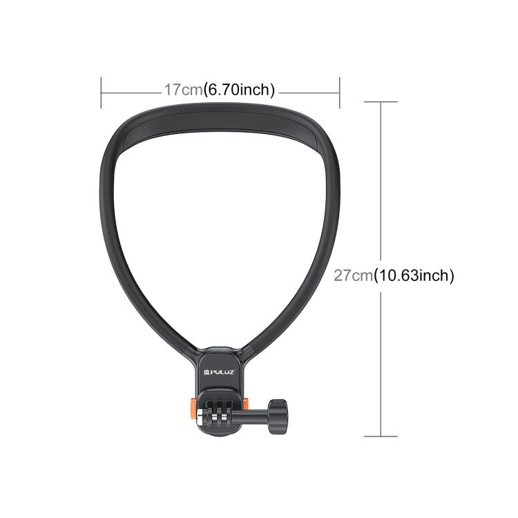PULUZ magnetiskt nackfäste för actionkamera, perfekt för handsfree filminspelning.