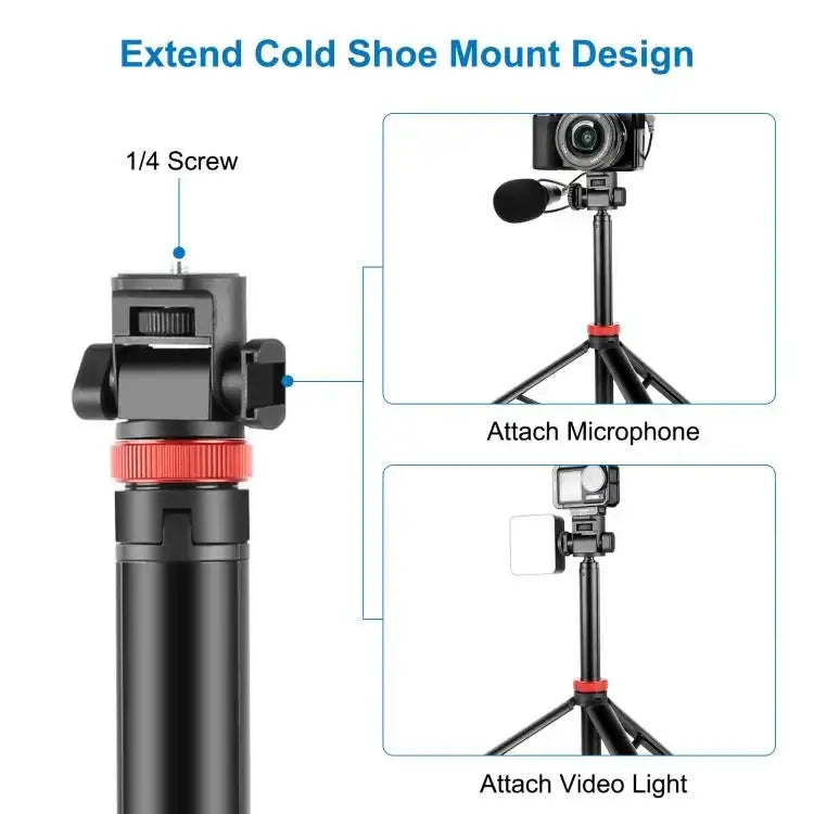 PULUZ Telescopic Tripod 2m – Versatility and Stability
