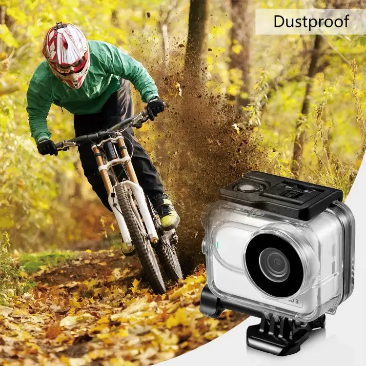 For Insta360 GO 3 PULUZ 60m Underwater Waterproof Housing Case with Base Adapter & Screw - Action King