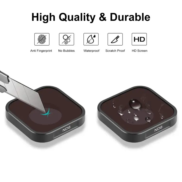 PULUZ Action Camera ND8 Lens Filter ForGoPro HERO13 Black /12 Black /11 Black /11 Black Mini /10 Black /9 Black - Action King