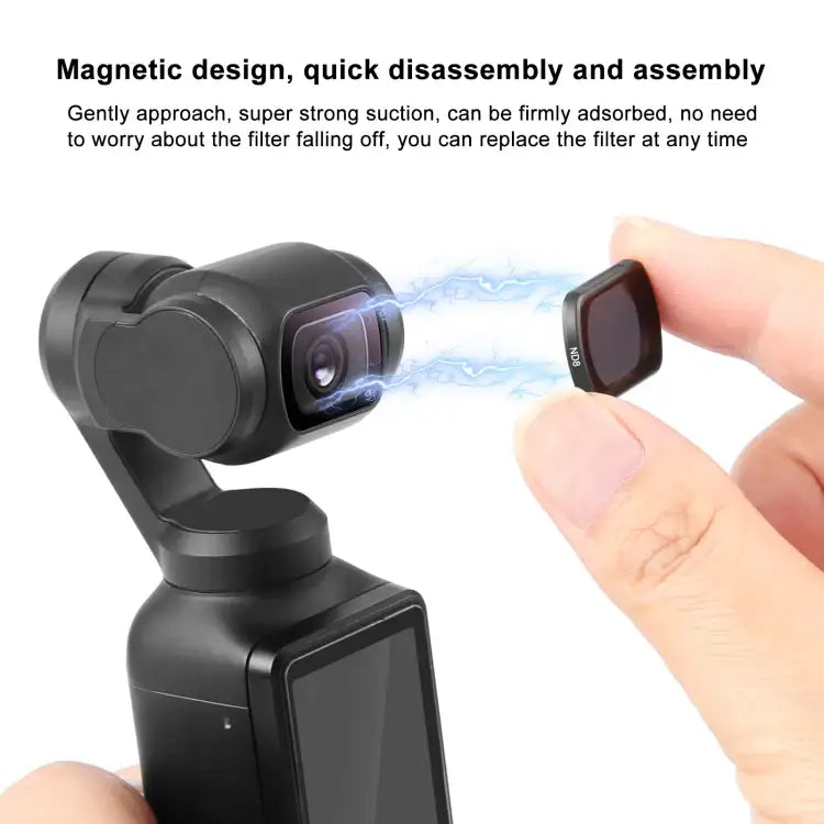 For DJI Pocket 3 PULUZ Magnetic ND8 Camera Lens Filter - Action King