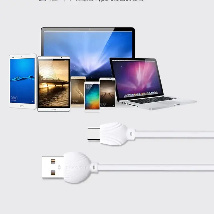 Awei USB-C laddkabel 2.5A. Robust USB C kabel/laddare för snabbladdning. Köpa USB C kabel.