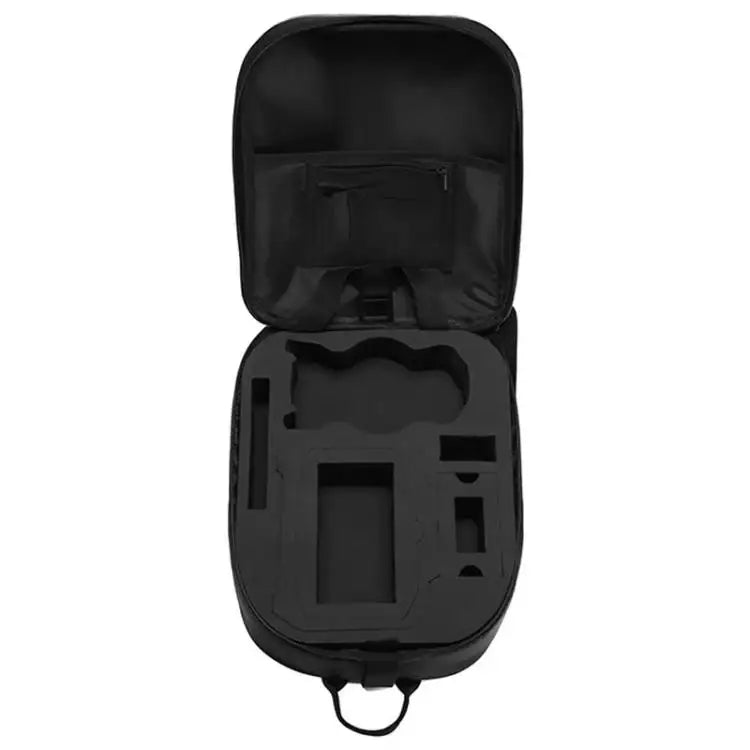 DJI Mini 5 Pro ryggsäck med fack för drönare, kontroller och tillbehör.