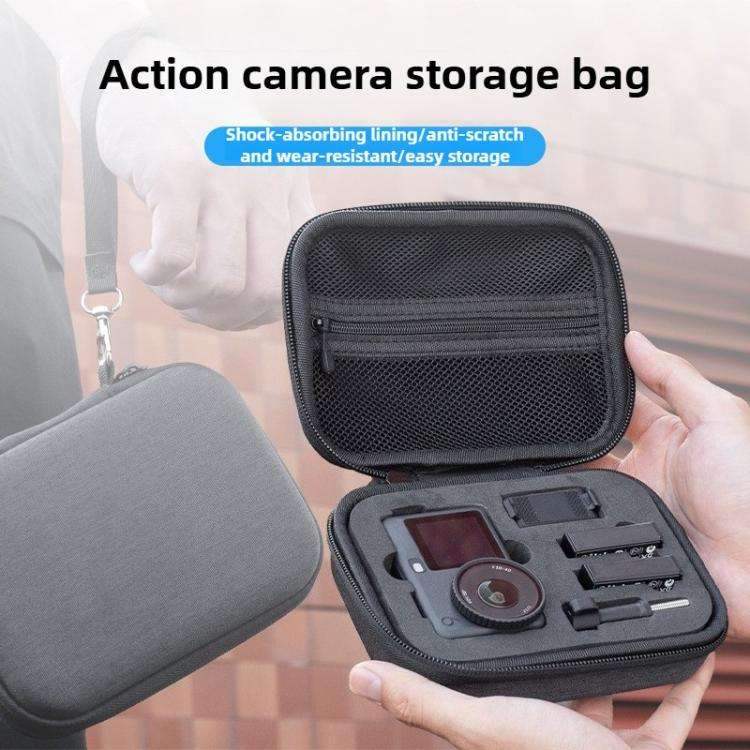 Förvaring actionkamera DJI Osmo, portabel väska med handtag & rem.