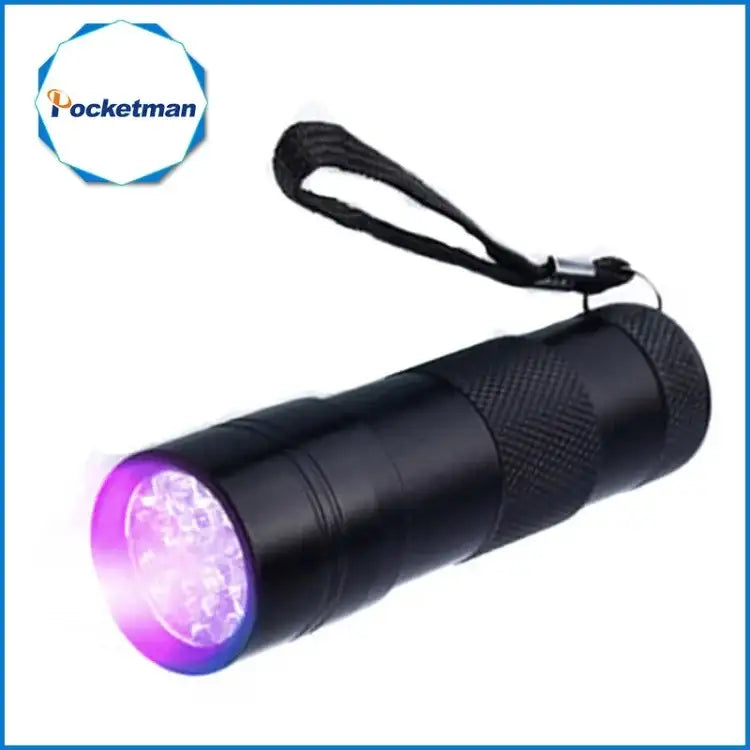 Kompakt UV-Taschenlampe 395NM Mini mit 9 LED
