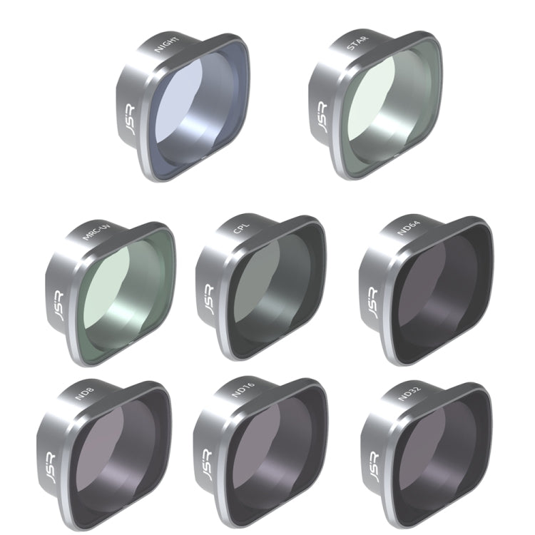 JUNESTAR drönarfilter för DJI FPV: ND8, ND16, ND32, CPL för klarare filmer i varierande ljus.