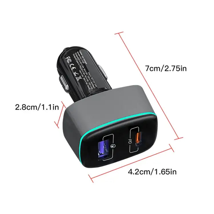 For DJI Mavic 3/Mini 2 RCSTQ 100W 2 In 1 Car Charger - Action King