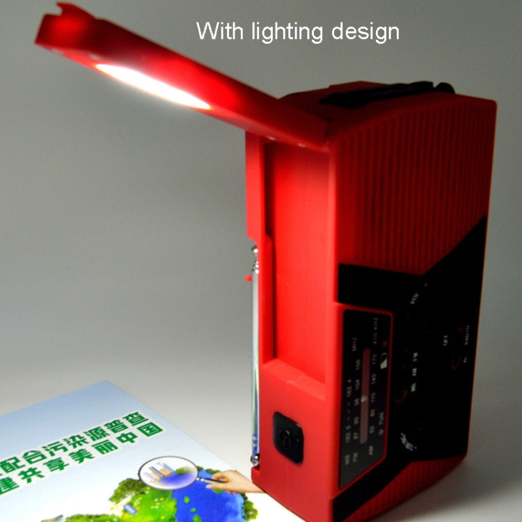 Tragbares Notradio mit Handkurbel