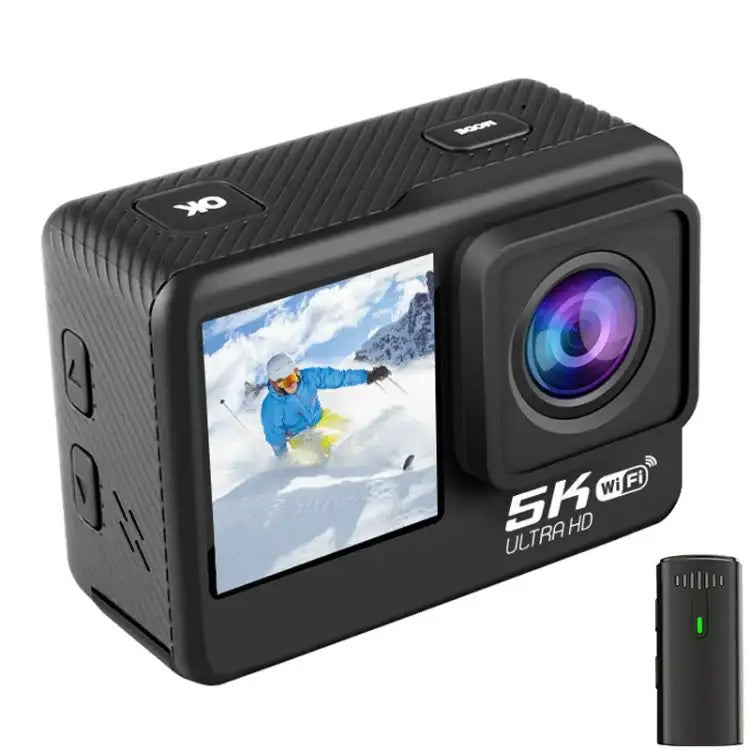 5K Action Camera Microphone - Advanced 5K Action Camera with Microphone