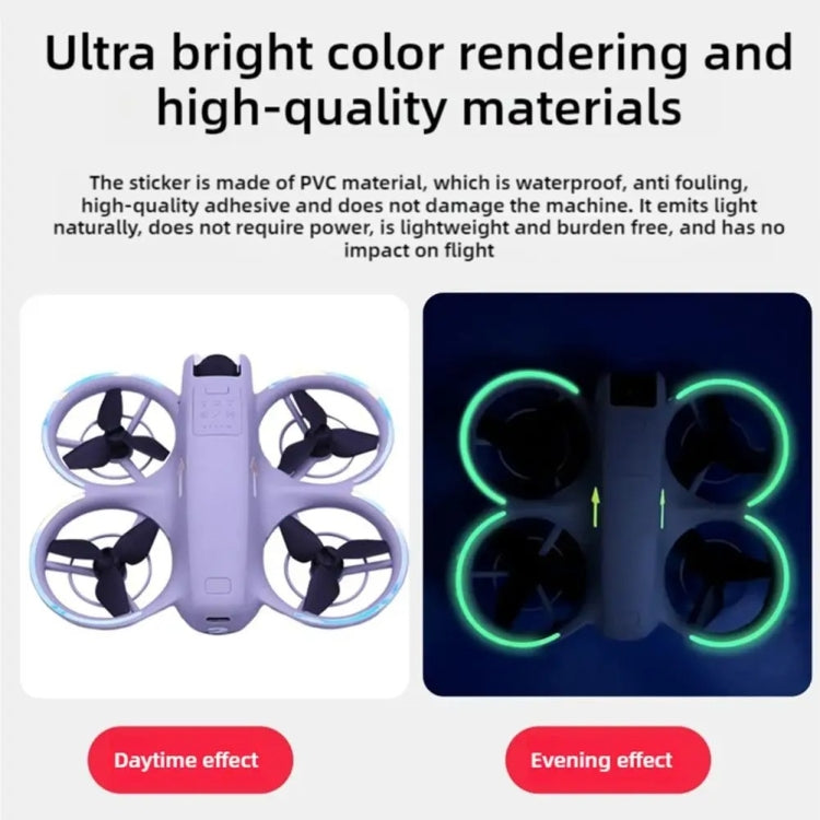 DJI Neo Luminous Stickers - Lysande Dekaler för DJI Neo Drönare