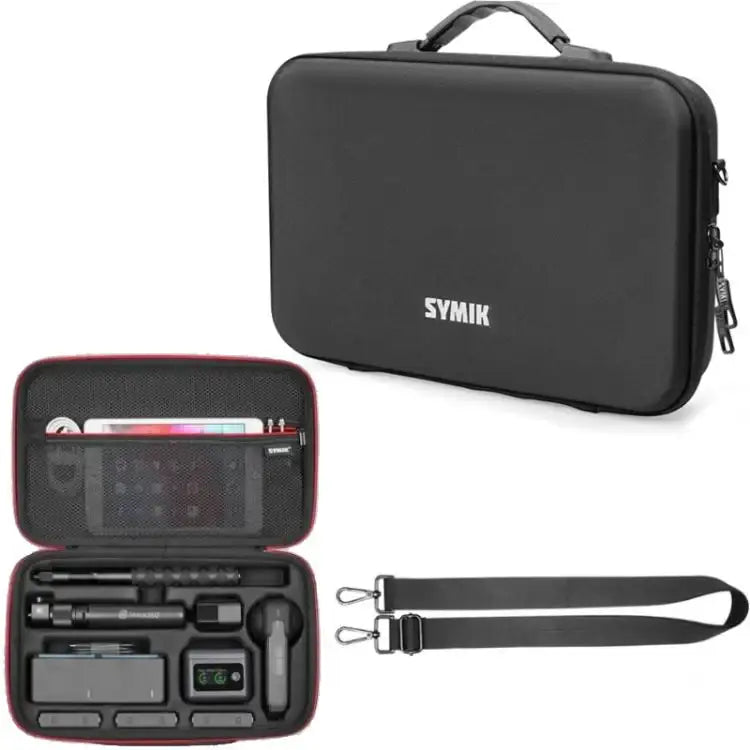 For Insta360 X5 / X4 Camera SYMIK Large Capacity Storage Bag Handbag Messenger Carrying Case - Action King