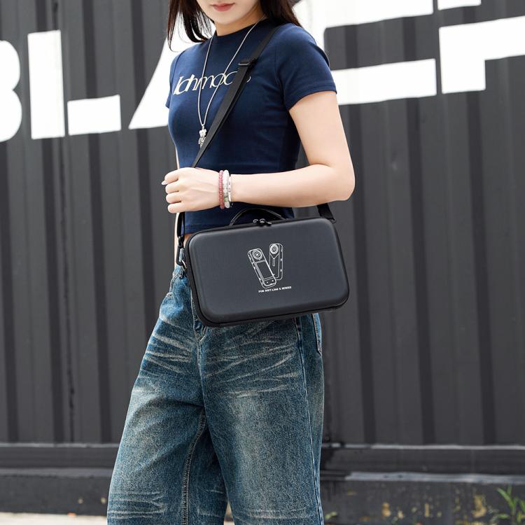 Insta360 X5 /X4 BKANO Stor Axelväska för säker förvaring och transport av din Insta360 kamera och tillbehör.