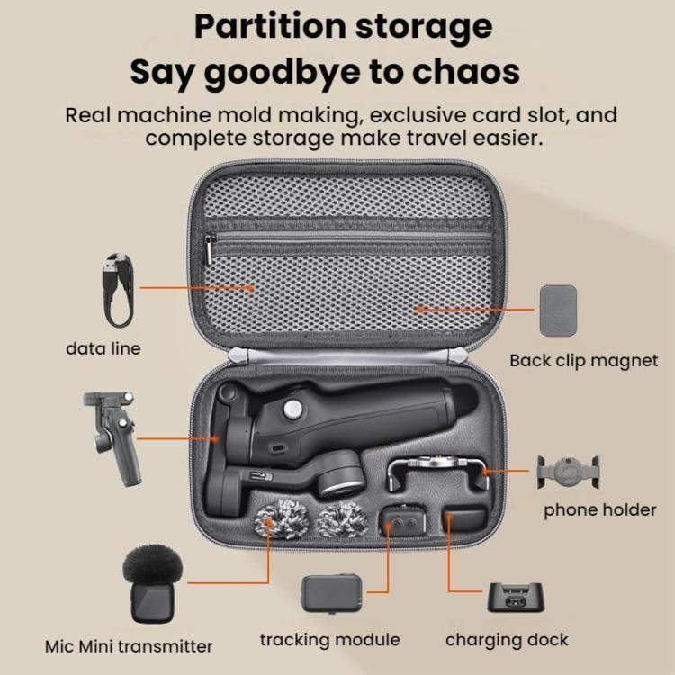 For DJI OSMO Mobile 7/7P BRDRC Mobile Panel Handheld Storage Bag - Action King