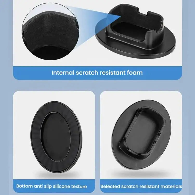 For Insta360 X5 Flymile Anti-Slip Base Plastic Desktop Stand Stable Camera Holder - Action King