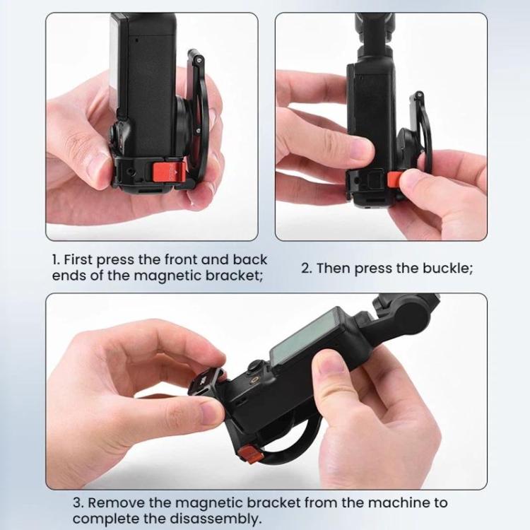 Magnetisk Mobilhållare med Cold Shoe för Osmo Pocket 3