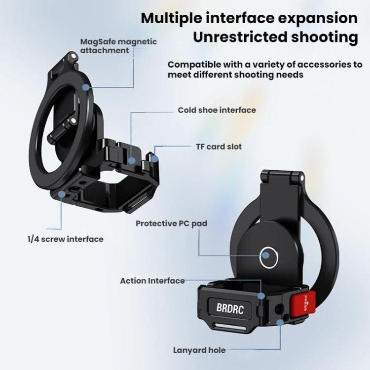 Magnetisk Mobilhållare med Cold Shoe för Osmo Pocket 3