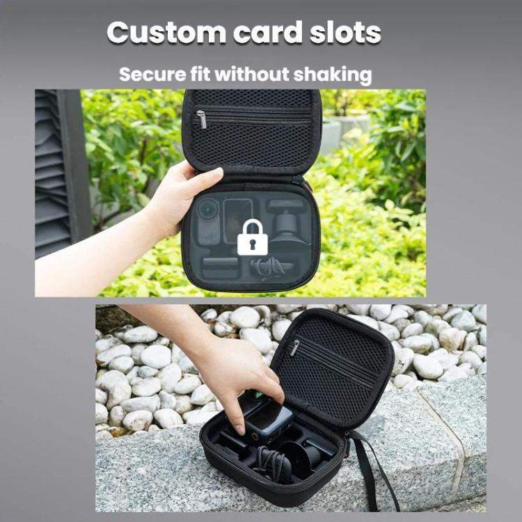 Svart Praktisk Väska till DJI Osmo. Skyddar och förvarar din Osmo säkert. Med dragkedja och handtag.